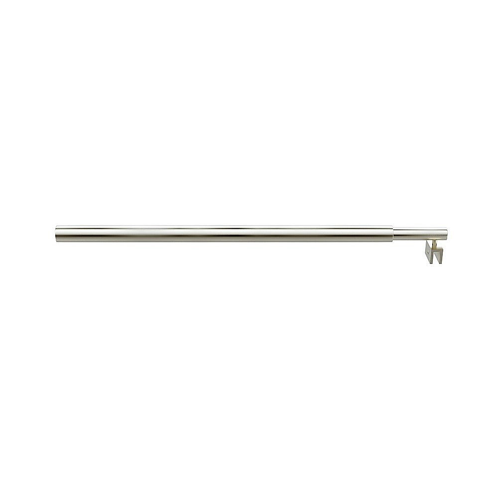 Shower Heads & Screens: 110x200cm Glass Shower Screen with Nickel U-brackets & Round Pole