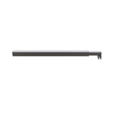 Shower Heads & Screens: 110x200cm Glass Shower Screen with Gunmetal F-brackets & Square Pole