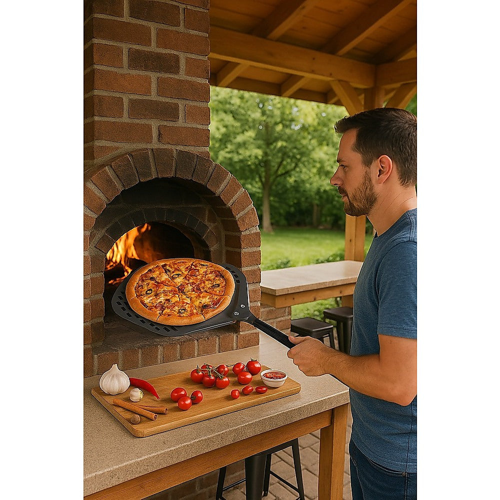 Kitchen Utensils: Pizza Paddle Peel Woodfire Outdoor Oven Aluminium
