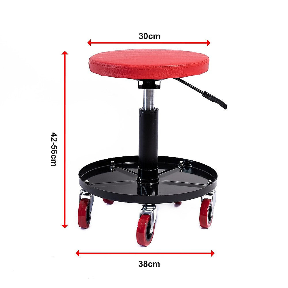 Masonry Tools: Rolling Shop Stool Mechanics Garage Stool Adjustable Work Seat Creeper