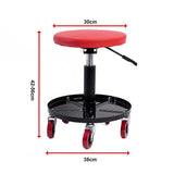 Masonry Tools: Rolling Shop Stool Mechanics Garage Stool Adjustable Work Seat Creeper