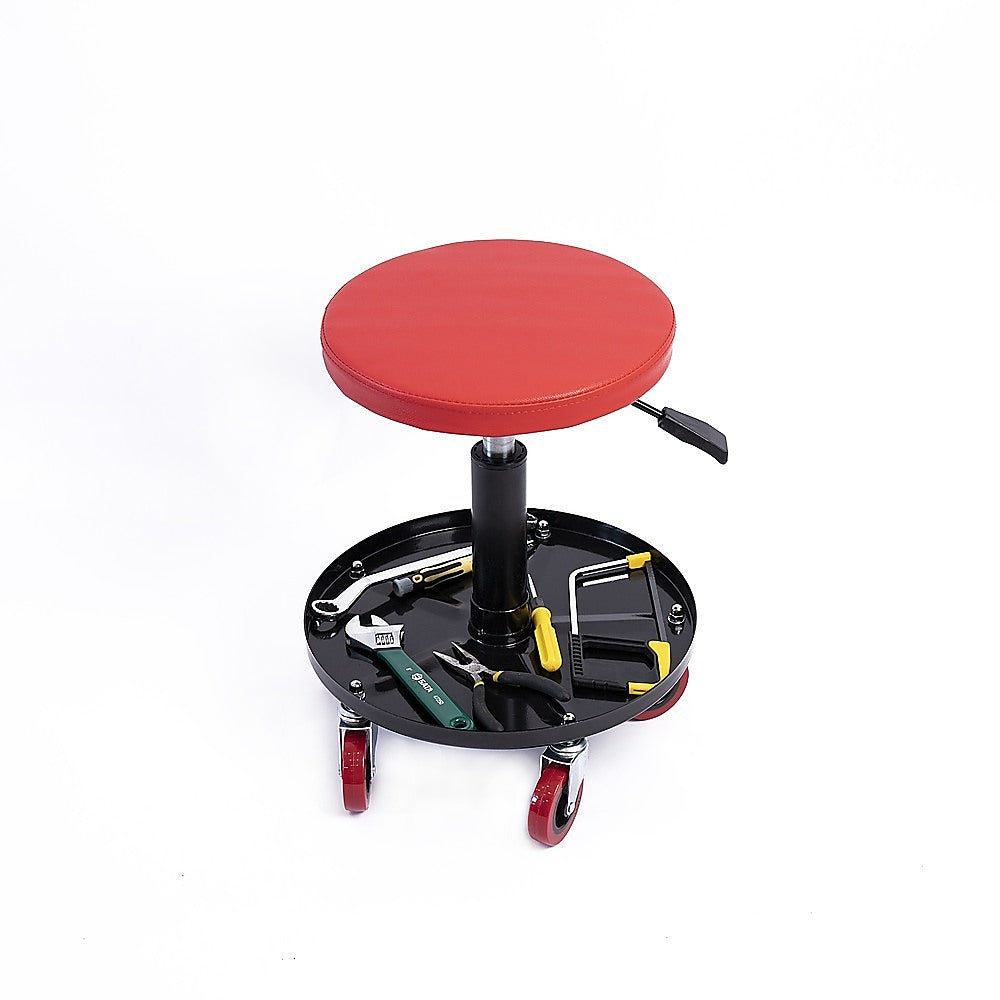 Masonry Tools: Rolling Shop Stool Mechanics Garage Stool Adjustable Work Seat Creeper