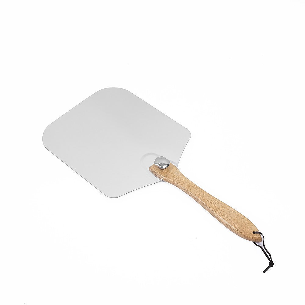 Kitchen Utensils: Pizza Peel Paddle w/ Foldable Handle for Baking Oven & Grill Aluminium