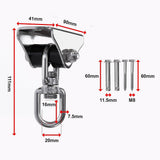 Back Care: Silent Swing Hanger Heavy Duty Stainless Steel Swing Hook with Swivel Bearing
