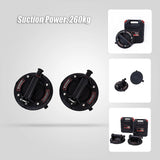 2x20cm 500kg Vacuum Suction Cup Glass Lifter Granite Sucker Pump Lift Heavy Duty