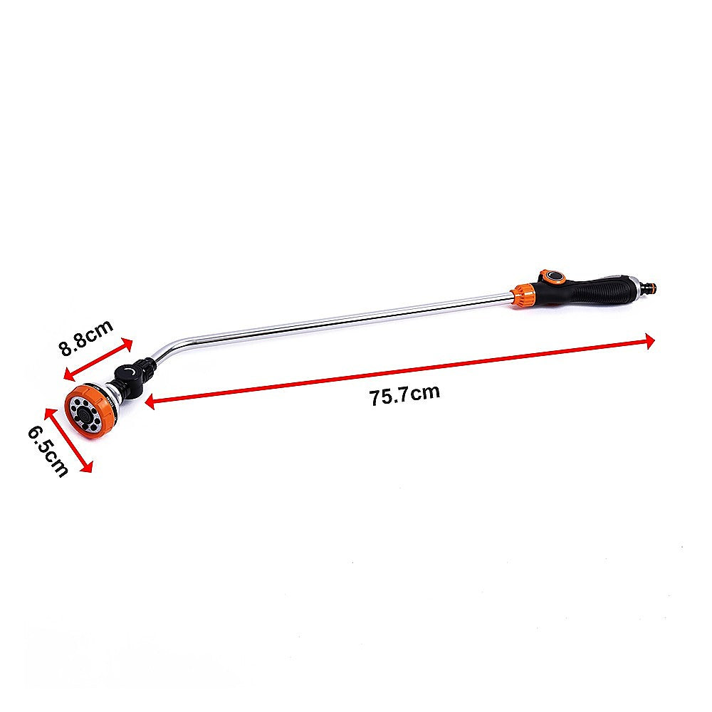 Gardening Accessories: Garden Hose Lance Spray Long Reach 90cm Multi Gun Hanging