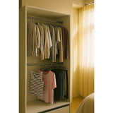 100x Metal Clothes Hangers Non Anti Slip Rubber Coated Wire Suit Coat Hanger