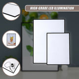 A2 LED Slim Advertising Lightbox Sign Wall-Mounted Poster Board Menu Frame