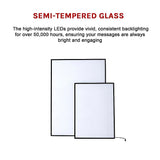 A2 LED Slim Advertising Lightbox Sign Wall-Mounted Poster Board Menu Frame