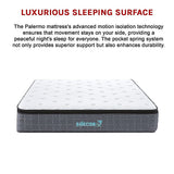 King Size Mattress: King Euro Top Pocket Spring Mattress  Motion Isolation Comfort with CertiPUR-US Certified Foam Layers