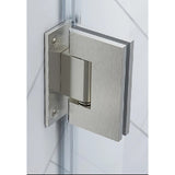 90 Degree Stainless steel Glass Shower Door L-Hinge in Black