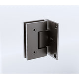 90° Stainless steel Glass Shower Door L-Hinge in Gunmetal
