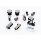 Shower Accessories: Hardware Accessories for Frameless Glass Sliding Door Shower Screen in Gunmetal