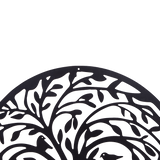 Garden Ornaments: 60cm Tree of Life & Birds Round Metal Wall Garden Art Sculpture