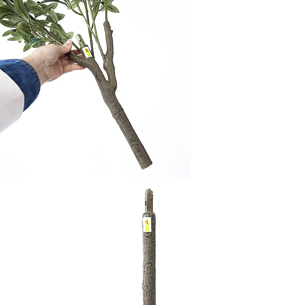 Artificial Flowers & Plants: 150cm Artificial Olive Tree  Tall Realistic Faux Green Indoor Plant for Home & Office