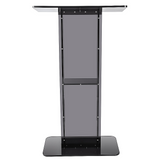 120cm Acrylic Podium Stand Black