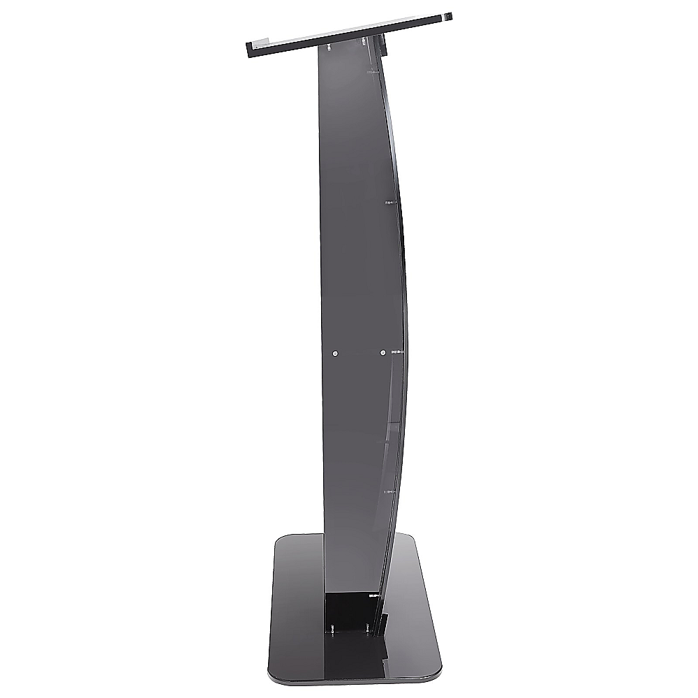 Desks: 120cm Acrylic Podium Stand Black