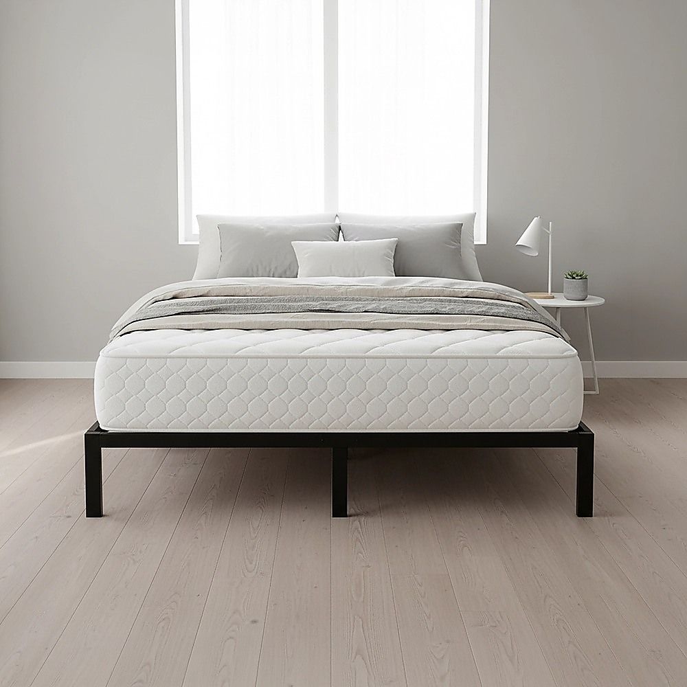 Beds & Bed Frames: King Single Full Metal Bed Frame Base  Sturdy Steel Bed Base for Australian Mattress
