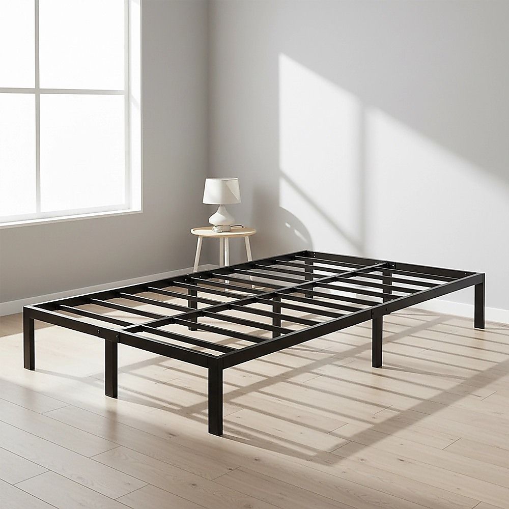 Beds & Bed Frames: King Single Full Metal Bed Frame Base  Sturdy Steel Bed Base for Australian Mattress