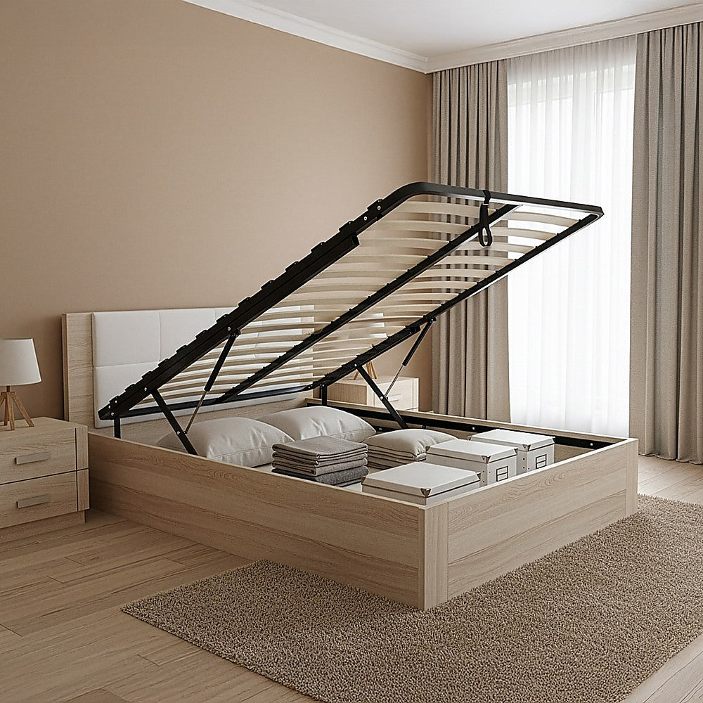 Beds & Bed Frames: Double Gas Lift Bed Mechanism with Frame  Storage Platform & Sofa Bed Kit