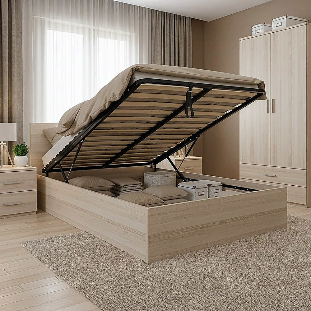 Beds & Bed Frames: Double Gas Lift Bed Mechanism with Frame  Storage Platform & Sofa Bed Kit