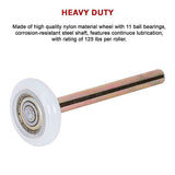 Door Hardware: Garage Door Roller / Wheel / Heavy-duty 11 Ball Bearing 12 Pack