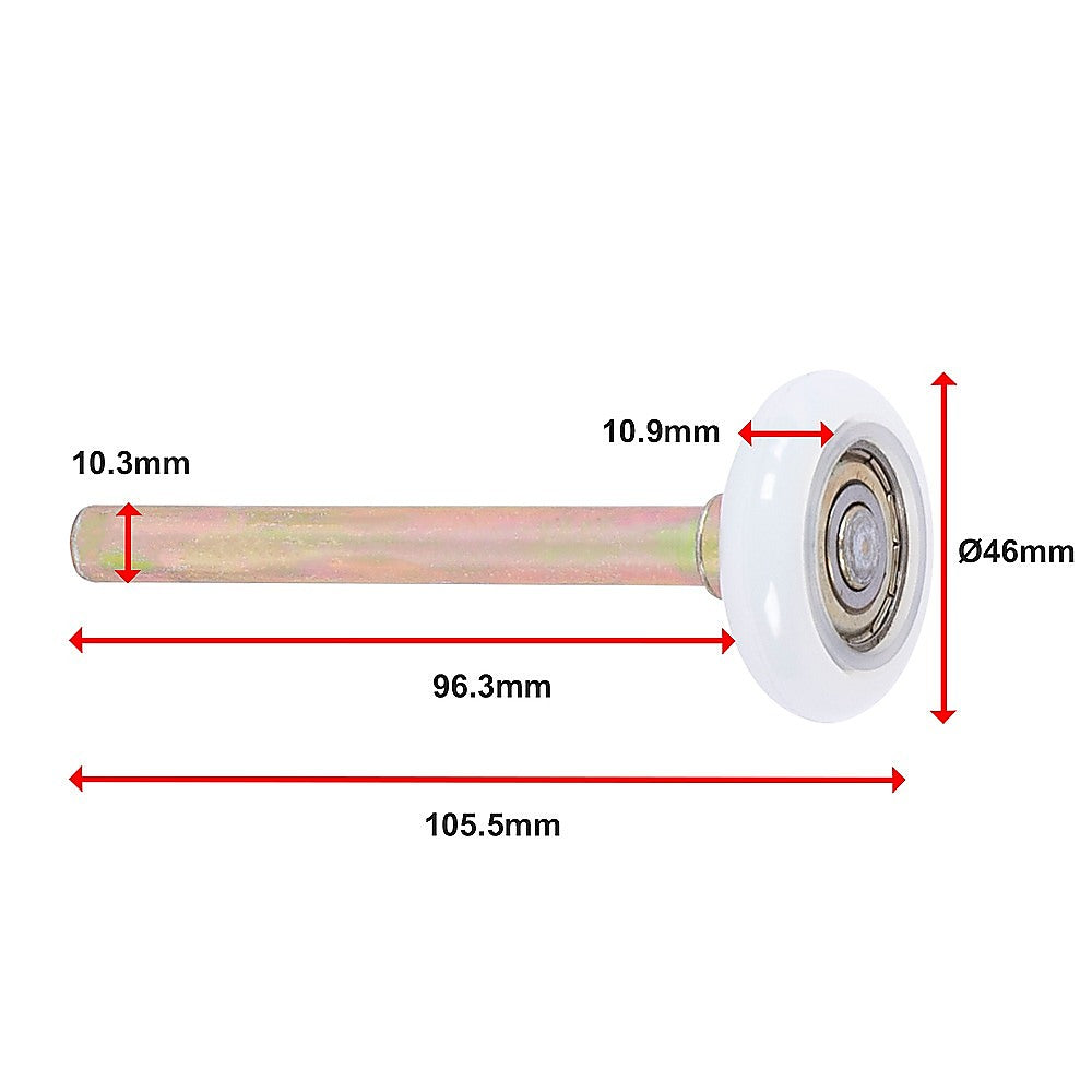 Door Hardware: Garage Door Roller / Wheel / Heavy-duty 11 Ball Bearing 12 Pack