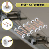 Door Hardware: Garage Door Roller / Wheel / Heavy-duty 11 Ball Bearing 12 Pack