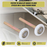 Door Hardware: Garage Door Roller / Wheel / Heavy-duty 11 Ball Bearing 12 Pack