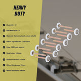Door Hardware: Garage Door Roller / Wheel / Heavy-duty 11 Ball Bearing 12 Pack
