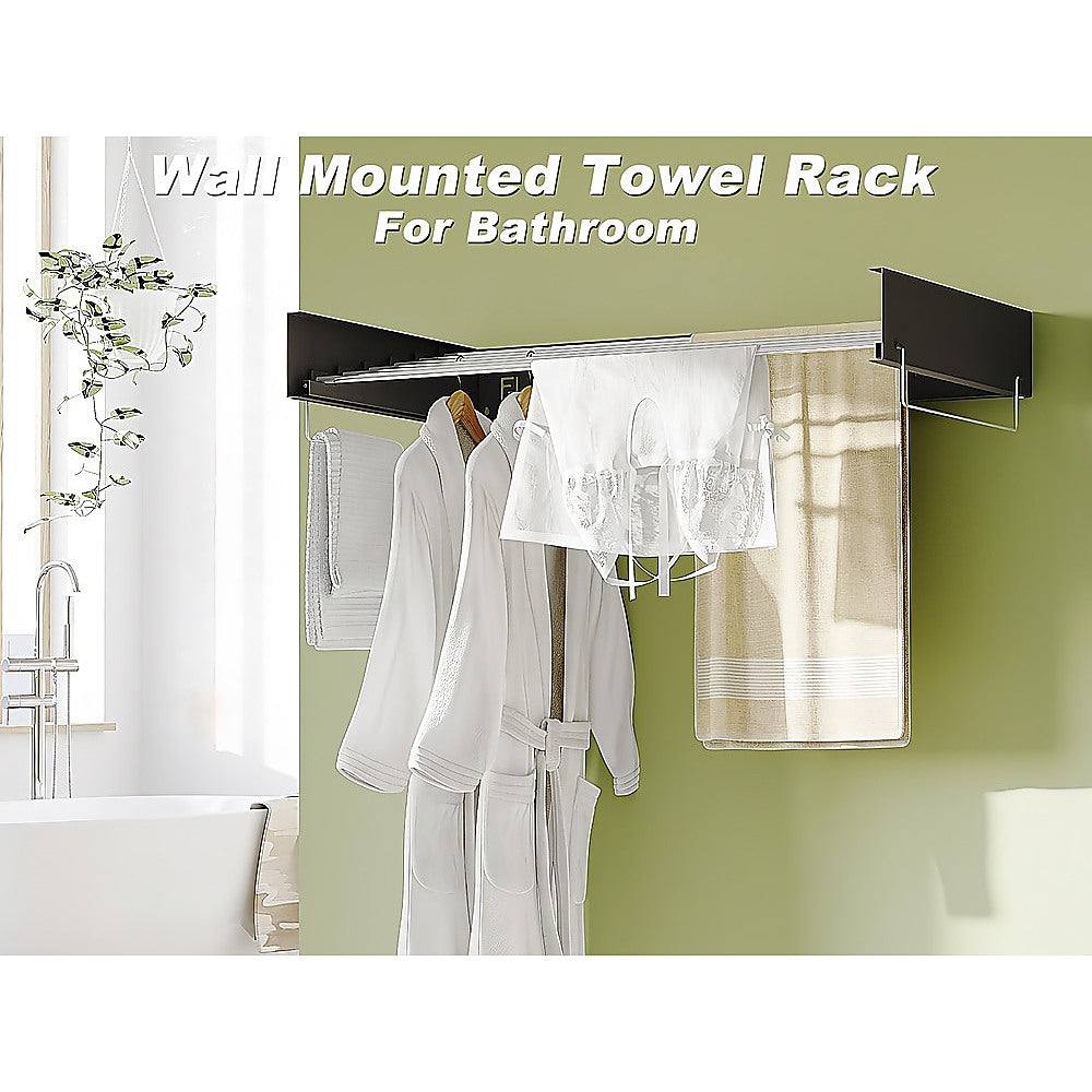 Drying Racks & Hangers: Collapsible Laundry Drying Rack  Wall Mounted Clothes Airer for Indoor or Outdoor