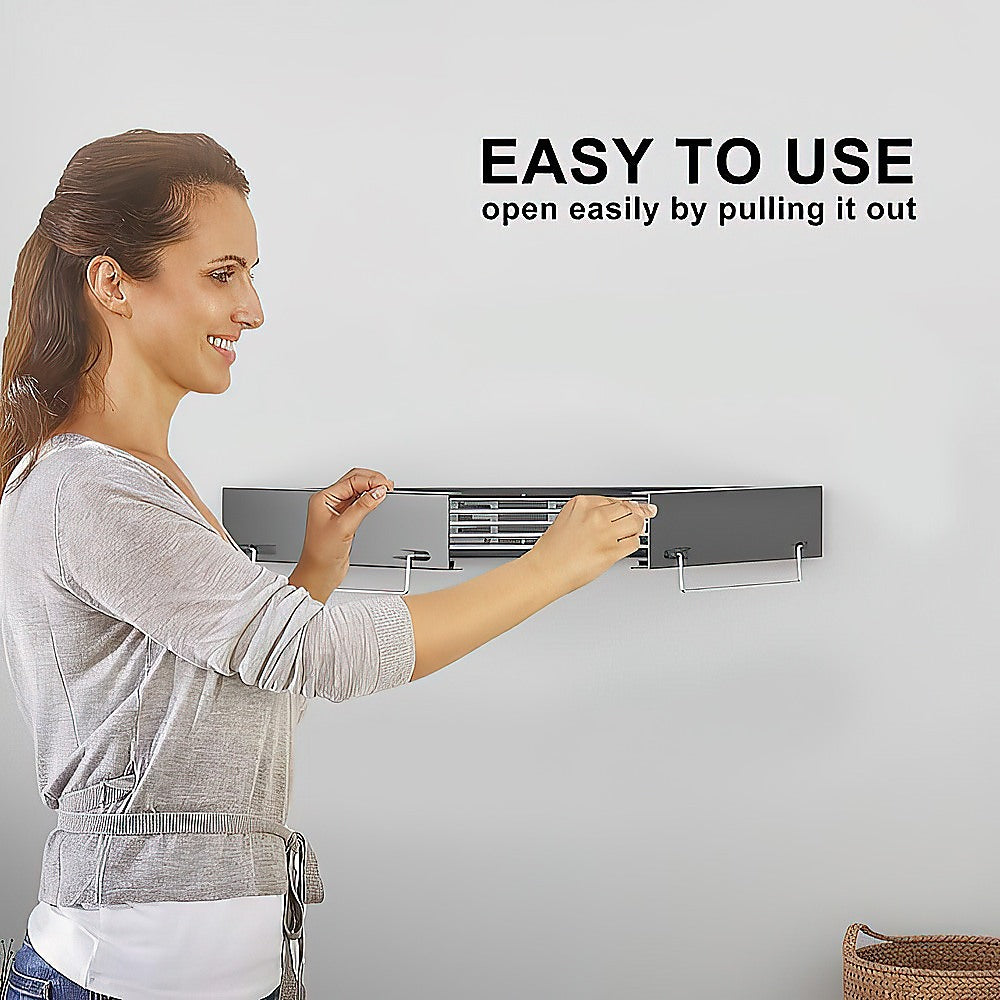 Drying Racks & Hangers: Collapsible Laundry Drying Rack  Wall Mounted Clothes Airer for Indoor or Outdoor