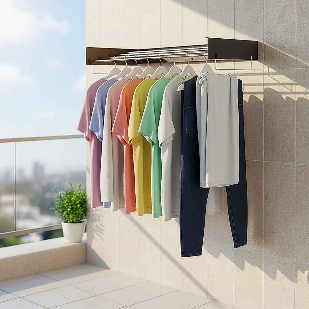 Drying Racks & Hangers: Collapsible Laundry Drying Rack  Wall Mounted Clothes Airer for Indoor or Outdoor