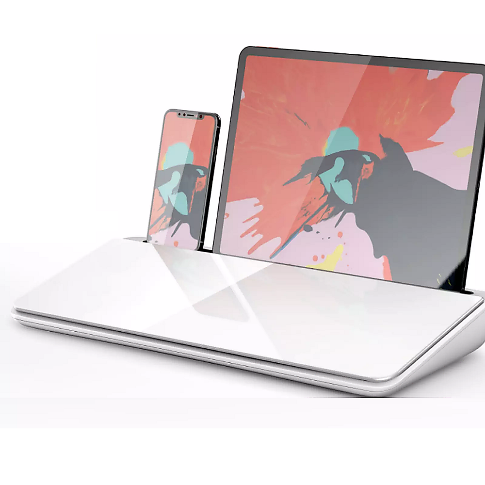 Desk Accessories: Glass Desktop Buddy Whiteboard Office Writing Desk