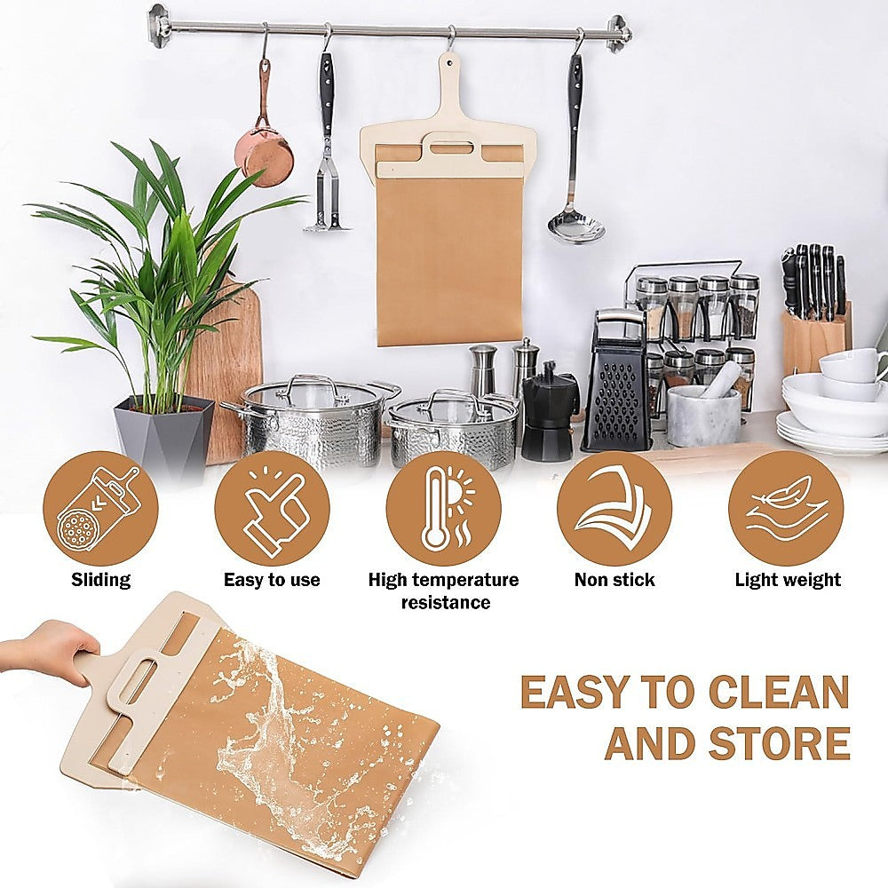 Kitchen Utensils: Pizza Slider Transfer Sliding Magic Peel Paddle