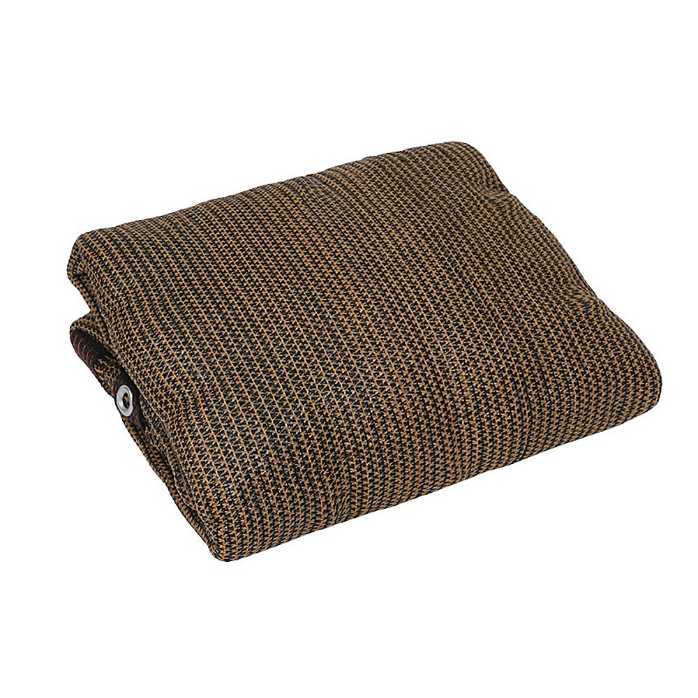 Umbrellas & Sunshades: 15m x 2m Fence Windscreen Privacy Screen Shade Cover Coffee Fabric Mesh Garden