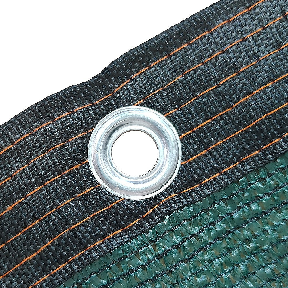 Umbrellas & Sunshades: 15m x 2m Fence Windscreen Privacy Screen Shade Cover Dark Green Fabric Mesh Garden