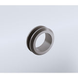 100cm Frameless Diamond Shower Screen with Gunmetal Brackets and Brass Hinges, Round Handle