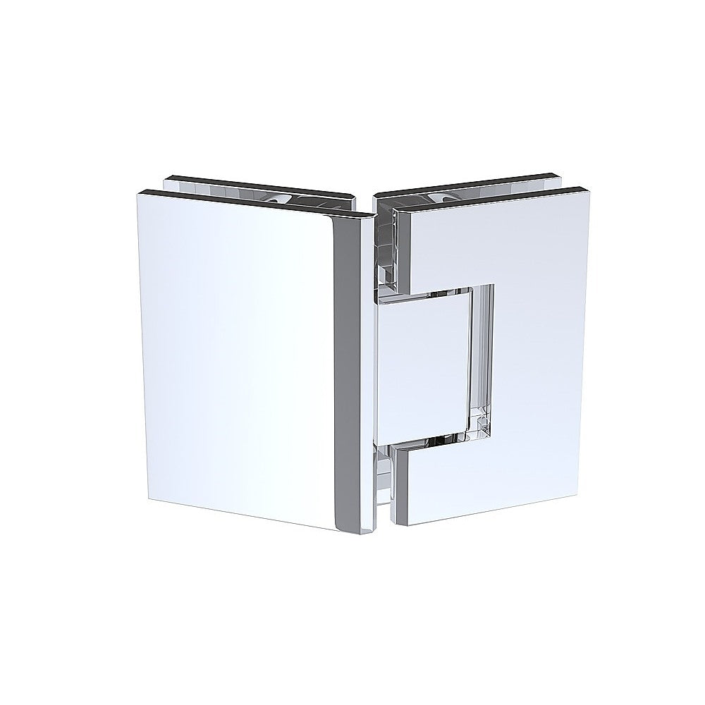 Shower Heads & Screens: 100cm Frameless Diamond Shower Screen with Chrome Channels and SS Hinges