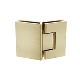 Shower Heads & Screens: 100cm Frameless Diamond Shower Screen  Gold F-Brackets Detailing with Durable SS Hinges