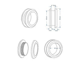 Shower Heads & Screens: 100cm Frameless Diamond Shower Screen  Gold F-Brackets Detailing with Durable SS Hinges