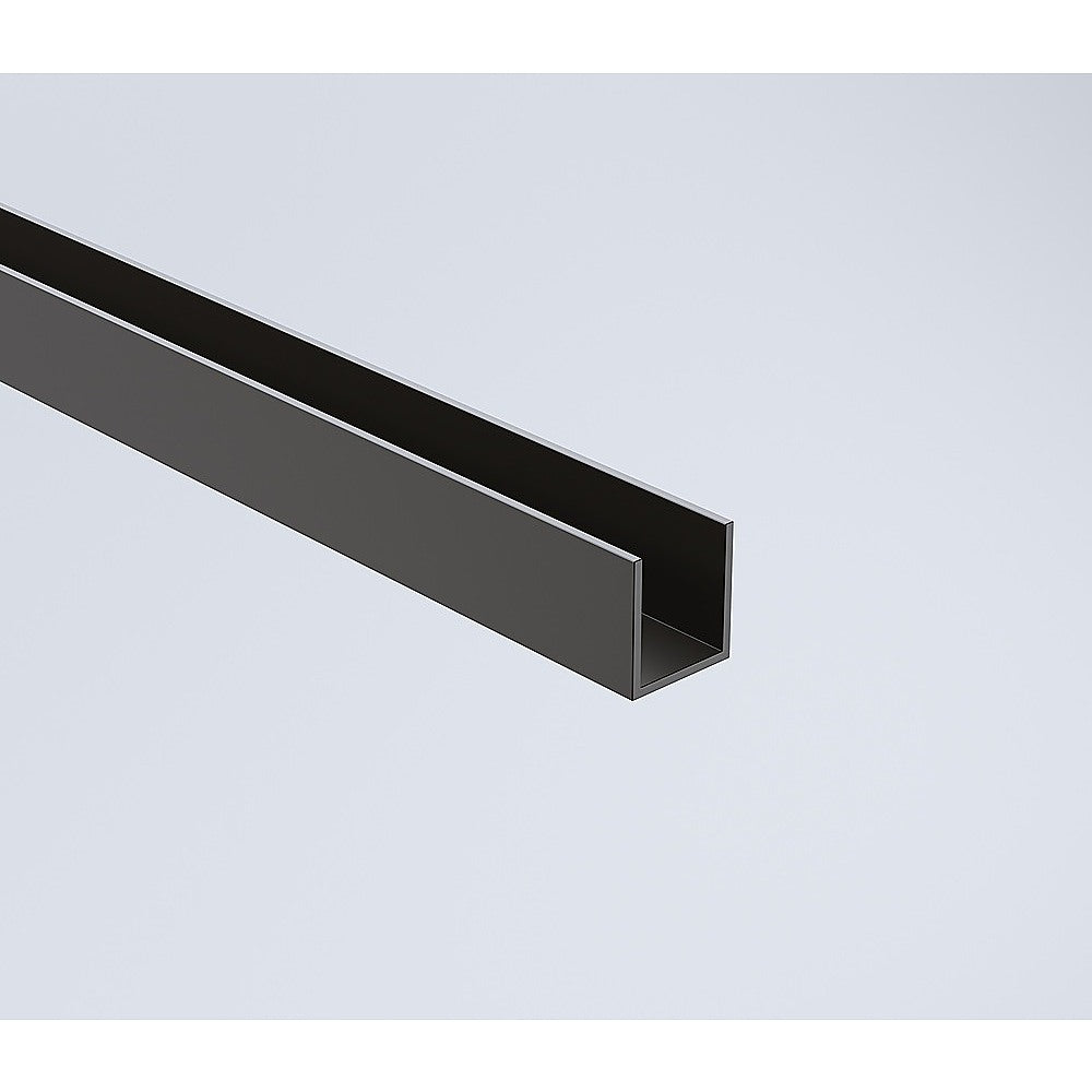 Shower Heads & Screens: 110x80cm Corner Frameless Shower Screen  Black Wall & Floor Channel with SS Hinges for Modern Bathroom Style