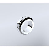 100cm Wall to Wall Frameless Shower Screen with Chrome Channel and SS Hinges