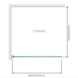 100x90cm Corner Frameless Shower Screen with Gold Brackets and Brass Hinges, Round Handle