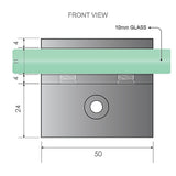 Shower Heads & Screens: 90x90cm Double Door Corner Shower with Gunmetal Brackets and Brass Hinges, Round Handle