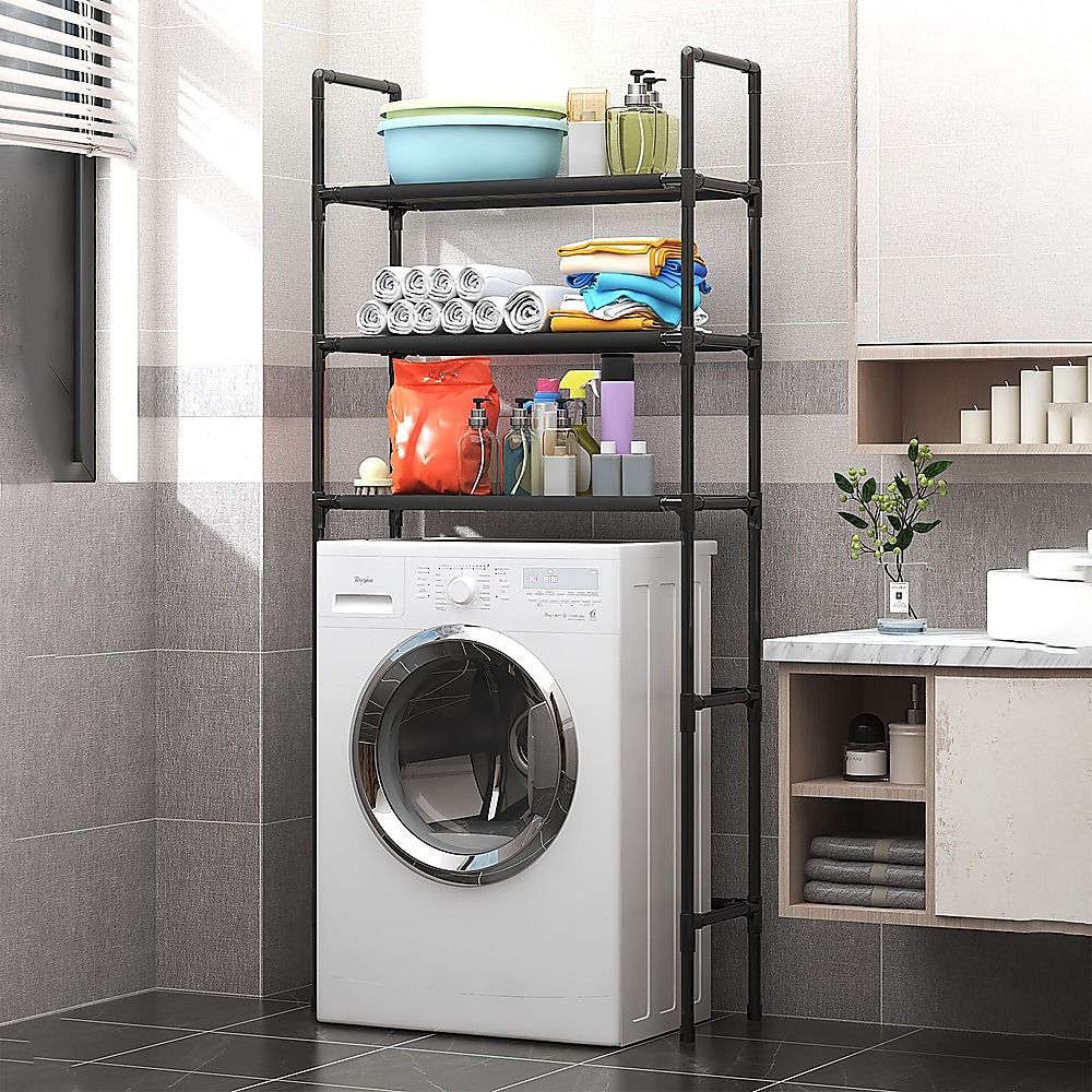 Storage Shelf 3 Tier Rack Portable Laundry Stand Unit Organiser