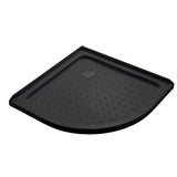 100x100cm Rounded Curved Shower Base in Black