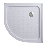 100x100cm Rounded Curved Shower Base in White