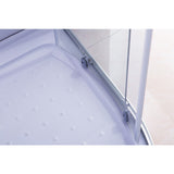 100x100cm Rounded Curved Shower Base in White