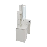 Dressing Vanity & Dressing Tables: Dressing Table LED Makeup Mirror Stool Set Vanity Desk With Drawer Lighted